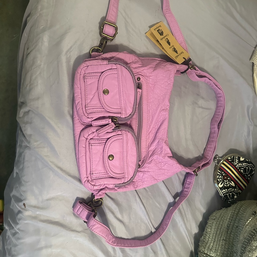 Lavender Crossbody Backpack - Picture 3 of 3